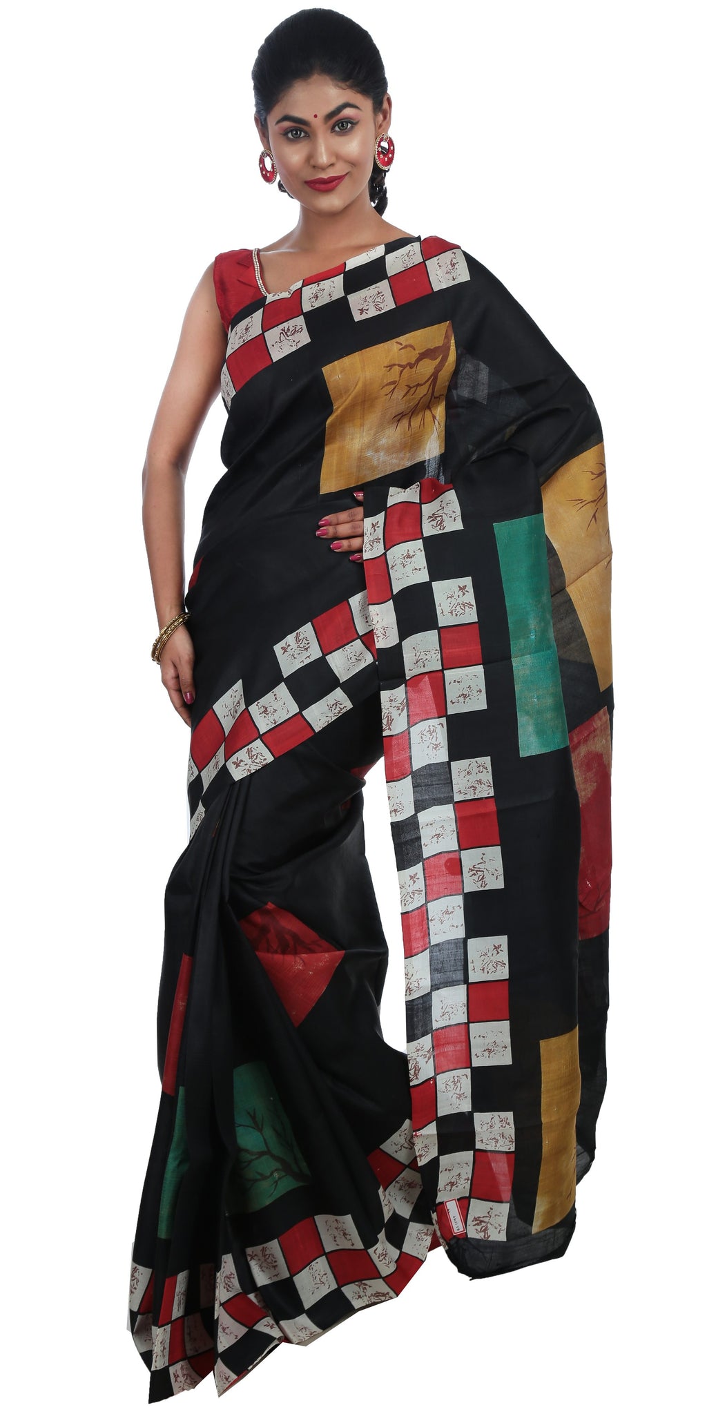 Bishnupuri Silk | Black | Exclusive Bengali Saree Store : Parinita ...