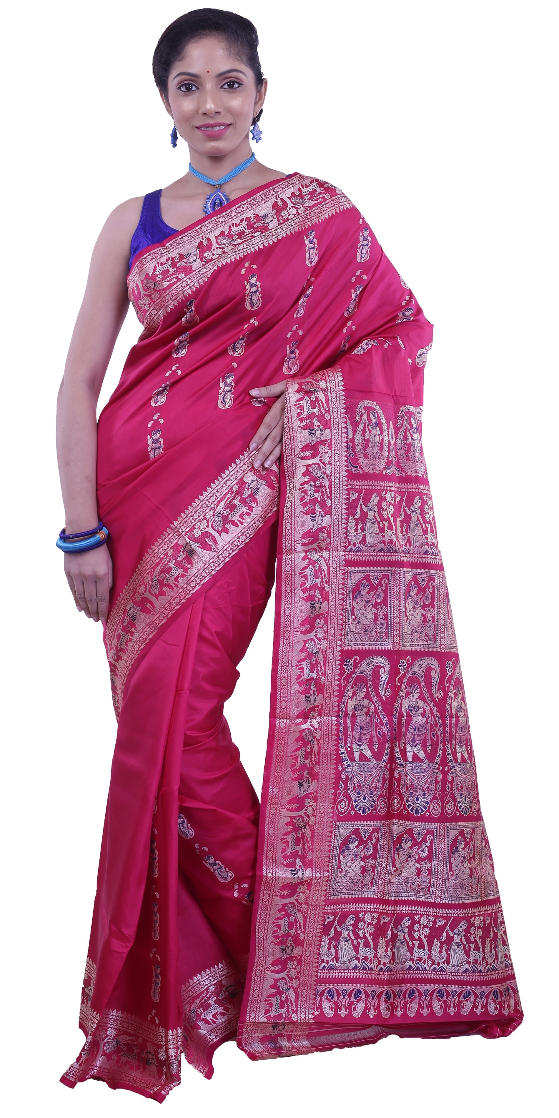 Baluchari Sarees - Buy Baluchari Silk Sarees Online | Nalli