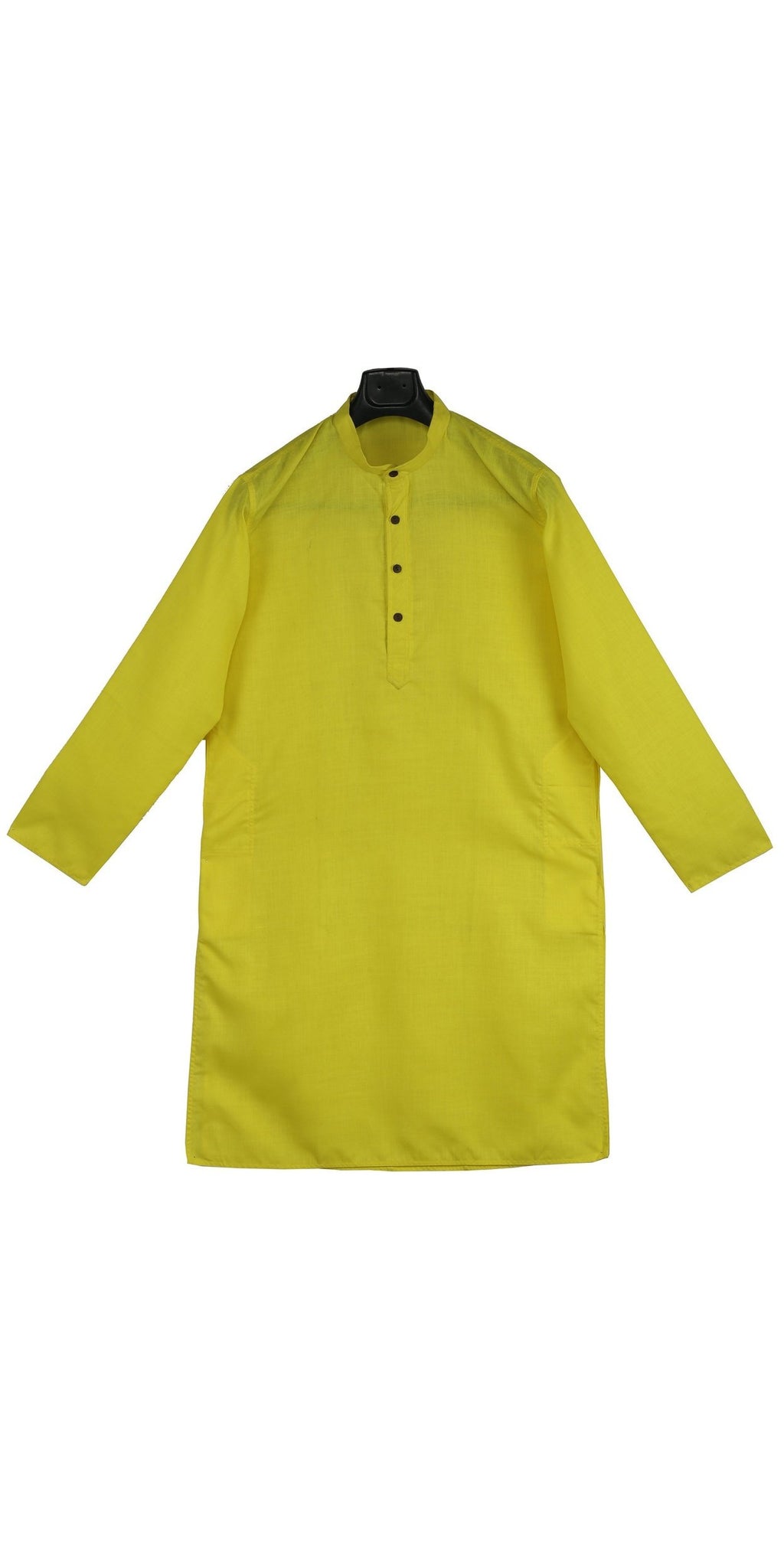 Lime Premium Cotton Bengali Men's Kurta- M – Parinita Sarees and Fashion