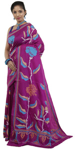 Shop online for Kantha embroidered silk sarees of Bengal – Parinita ...