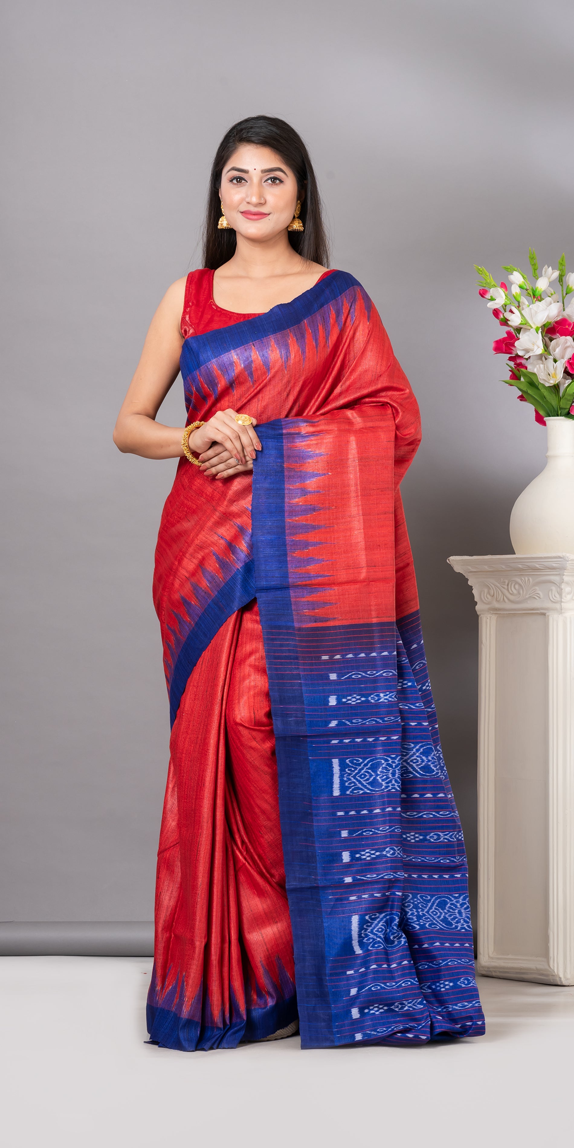 Lime & Teal Blue Gopalpur Tussar Saree- Odisha Handloom Sarees,Sambalpuri Silk  saree | BigRayn.com