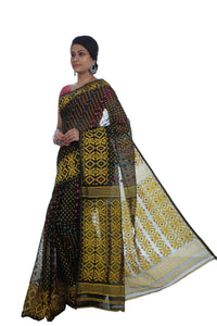 Black Beauty, Dhakai Jamdani-Jamdani saree-parinitasarees