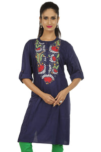 Persian Gulf, Kantha on rayon (XL)-Kurtis-parinitasarees