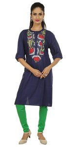 Persian Gulf, Kantha on rayon (XL)-Kurtis-parinitasarees